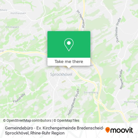 Gemeindebüro - Ev. Kirchengemeinde Bredenscheid-Sprockhövel map