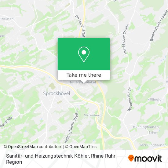 Sanitär- und Heizungstechnik Köhler map