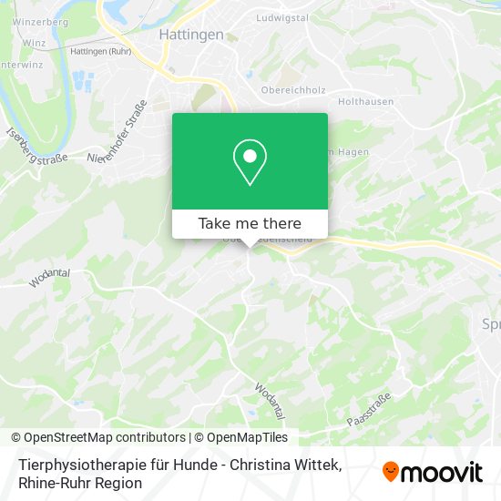 Tierphysiotherapie für Hunde - Christina Wittek map