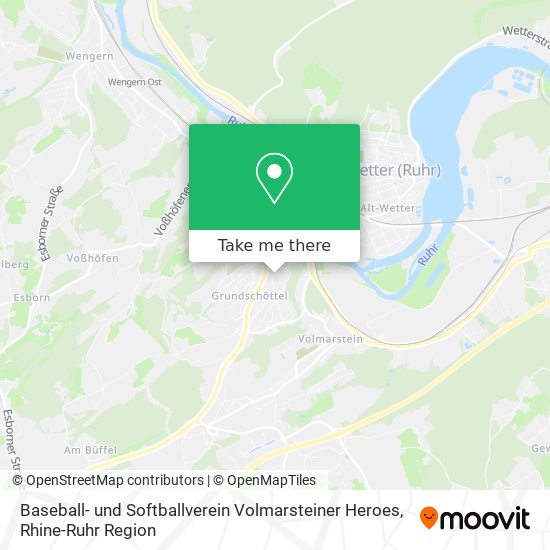 Baseball- und Softballverein Volmarsteiner Heroes map