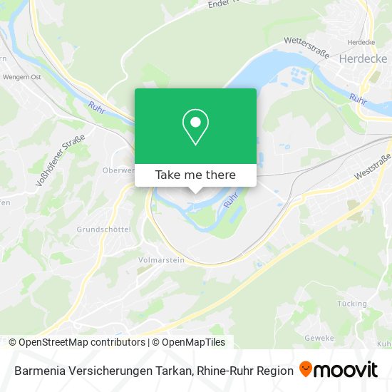 Barmenia Versicherungen Tarkan map