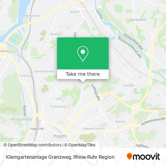 Kleingartenanlage Grenzweg map