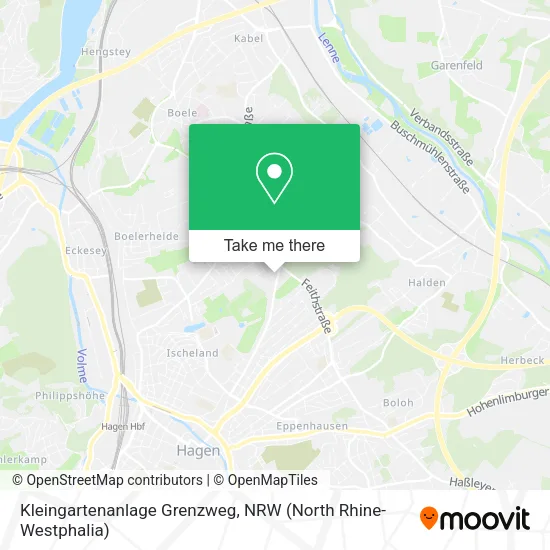Kleingartenanlage Grenzweg map