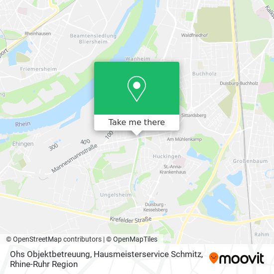 Карта Ohs Objektbetreuung, Hausmeisterservice Schmitz