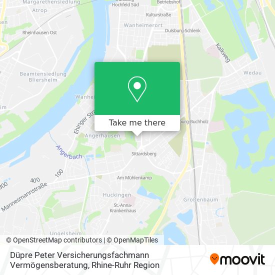 Düpre Peter Versicherungsfachmann Vermögensberatung map