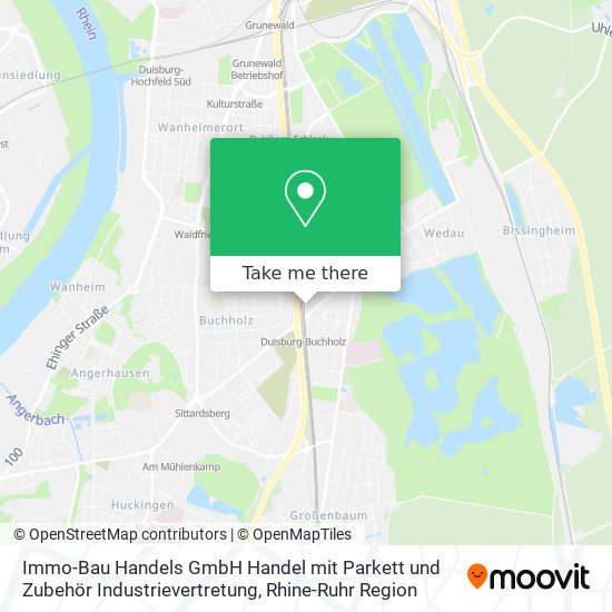 Immo-Bau Handels GmbH Handel mit Parkett und Zubehör Industrievertretung map