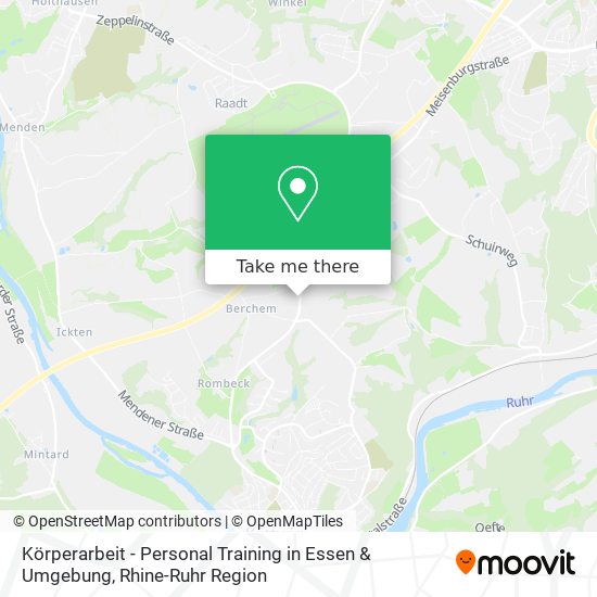 Карта Körperarbeit - Personal Training in Essen & Umgebung