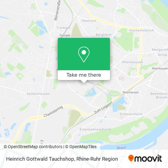 Heinrich Gottwald Tauchshop map