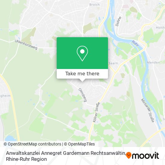 Anwaltskanzlei Annegret Gardemann Rechtsanwältin map