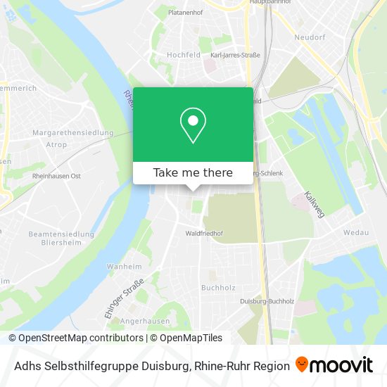 Adhs Selbsthilfegruppe Duisburg map