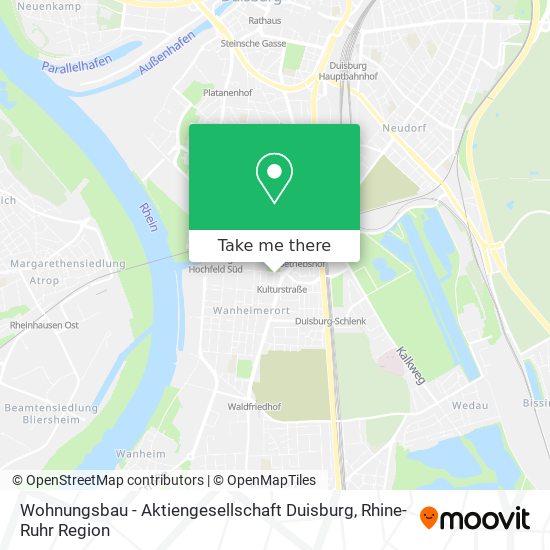Wohnungsbau - Aktiengesellschaft Duisburg map