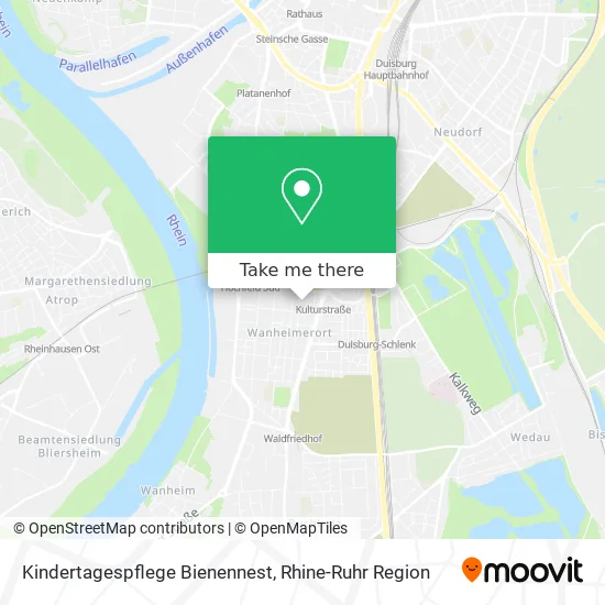 Карта Kindertagespflege Bienennest