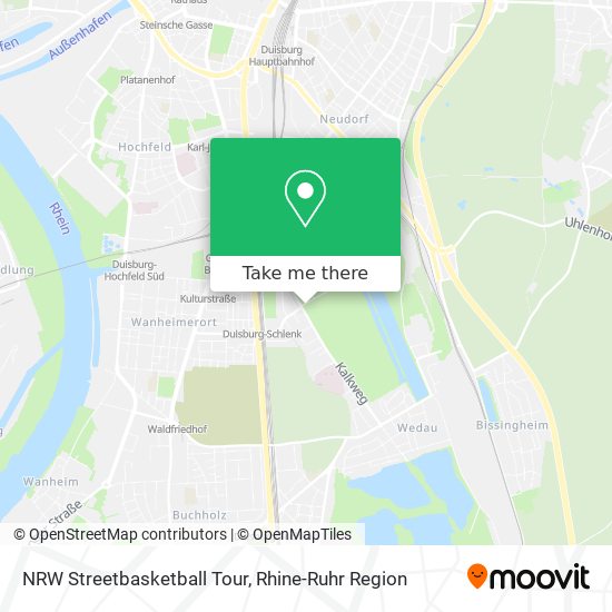 NRW Streetbasketball Tour map