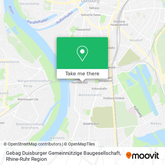 Gebag Duisburger Gemeinnützige Baugesellschaft map