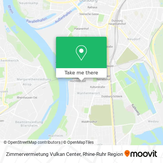 Карта Zimmervermietung Vulkan Center