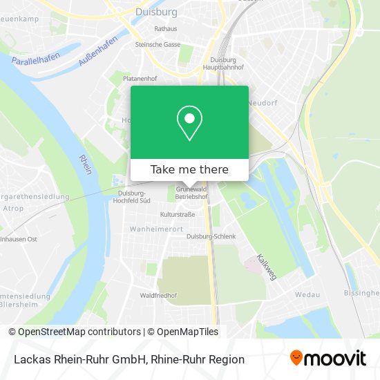 Lackas Rhein-Ruhr GmbH map