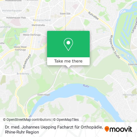 Dr. med. Johannes Uepping Facharzt für Orthopädie map