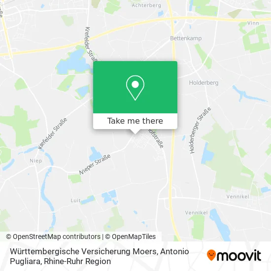 Württembergische Versicherung Moers, Antonio Pugliara map