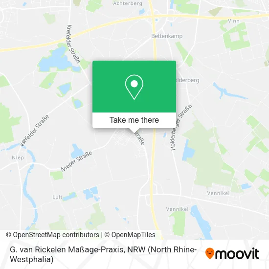 Карта G. van Rickelen Maßage-Praxis
