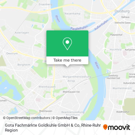Gota Fachmärkte Goldkuhle GmbH & Co map