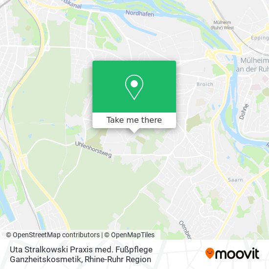 Карта Uta Stralkowski Praxis med. Fußpflege Ganzheitskosmetik