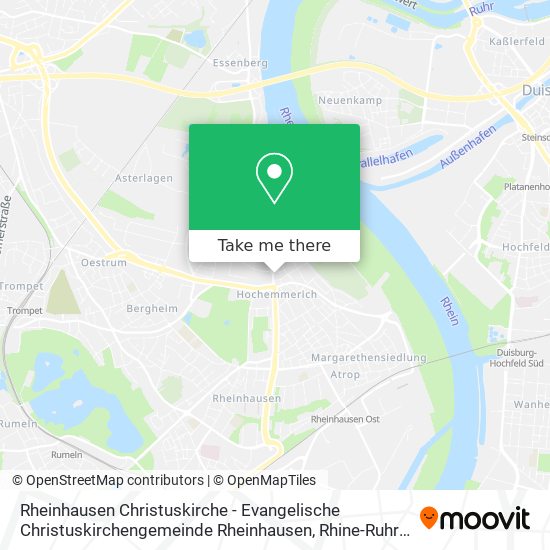 Rheinhausen Christuskirche - Evangelische Christuskirchengemeinde Rheinhausen map