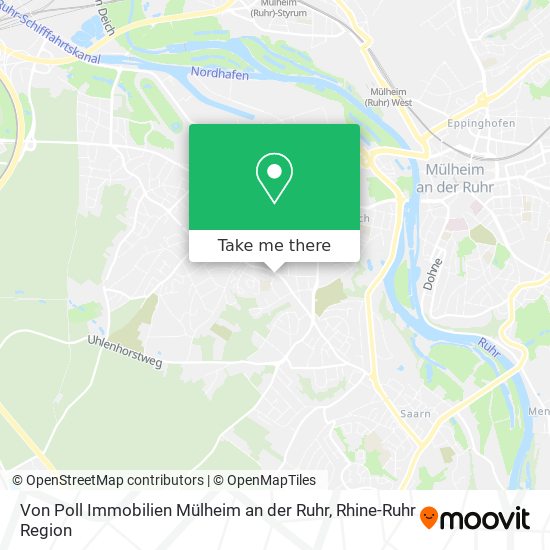 Карта Von Poll Immobilien Mülheim an der Ruhr