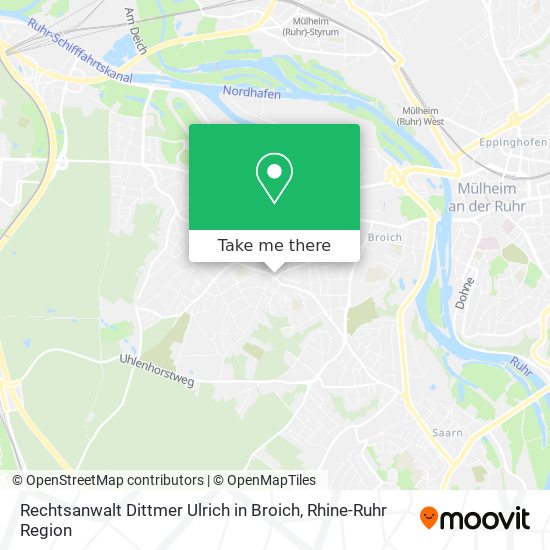 Rechtsanwalt Dittmer Ulrich in Broich map