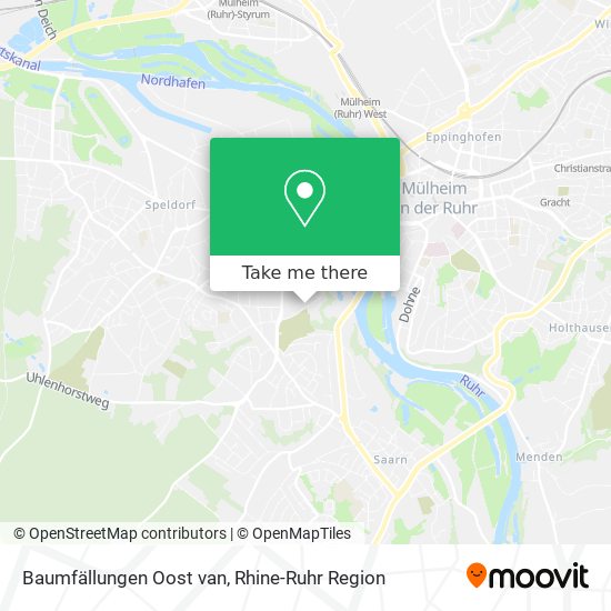 Baumfällungen Oost van map