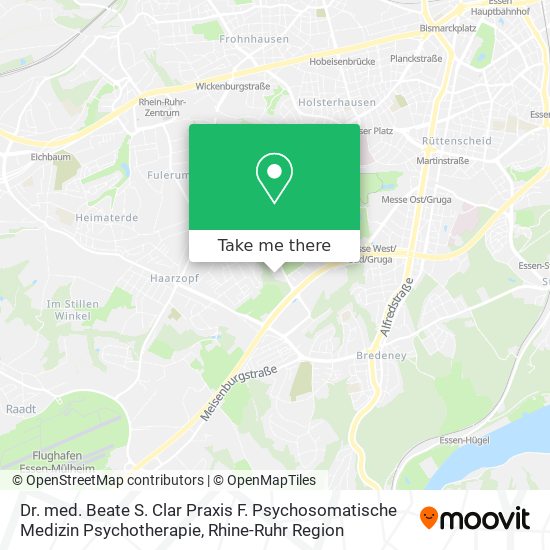 Dr. med. Beate S. Clar Praxis F. Psychosomatische Medizin Psychotherapie map