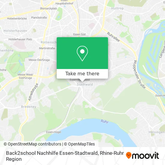 Back2school Nachhilfe Essen-Stadtwald map