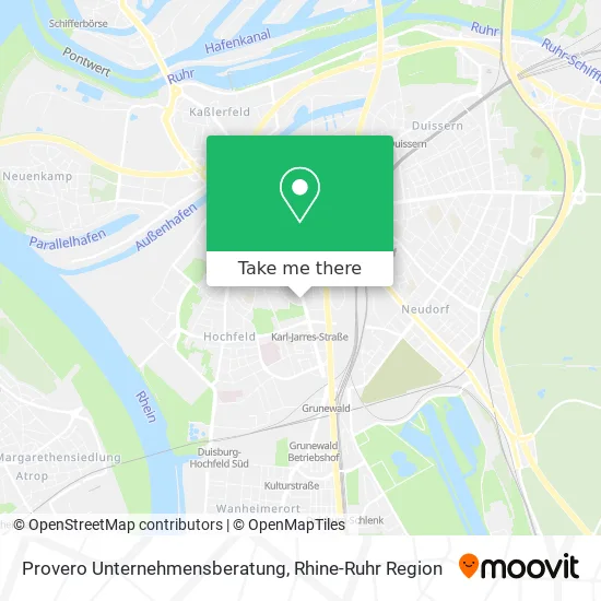 Карта Provero Unternehmensberatung