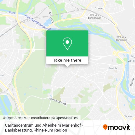 Карта Caritascentrum und Altenheim Marienhof - Basisberatung