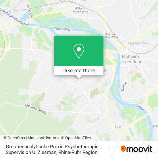 Карта Gruppenanalytische Praxis Psychotherapie Supervision U. Ziesman