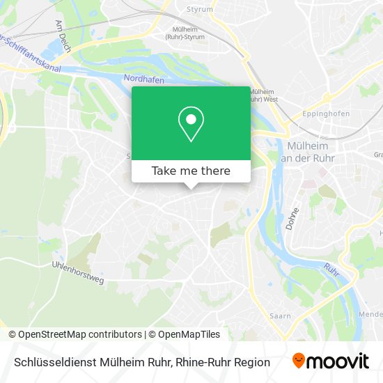 Schlüsseldienst Mülheim Ruhr map