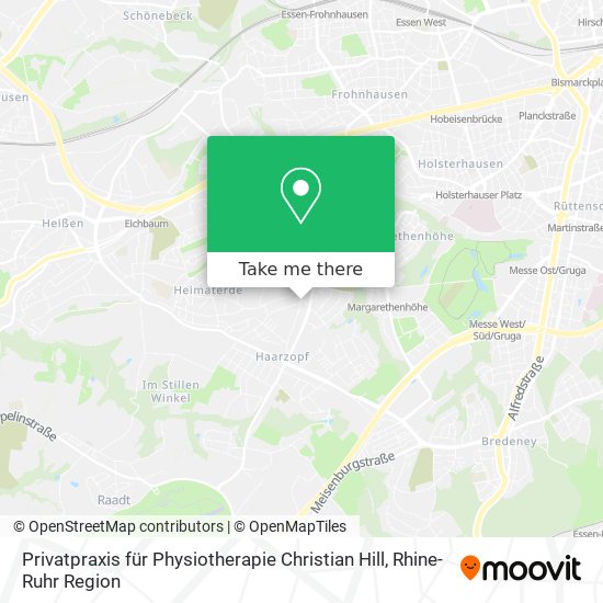 Карта Privatpraxis für Physiotherapie Christian Hill