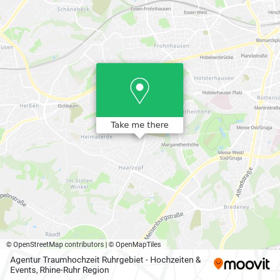 Agentur Traumhochzeit Ruhrgebiet - Hochzeiten & Events map