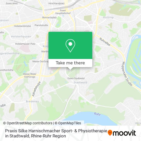 Praxis Silke Harnischmacher Sport- & Physiotherapie in Stadtwald map