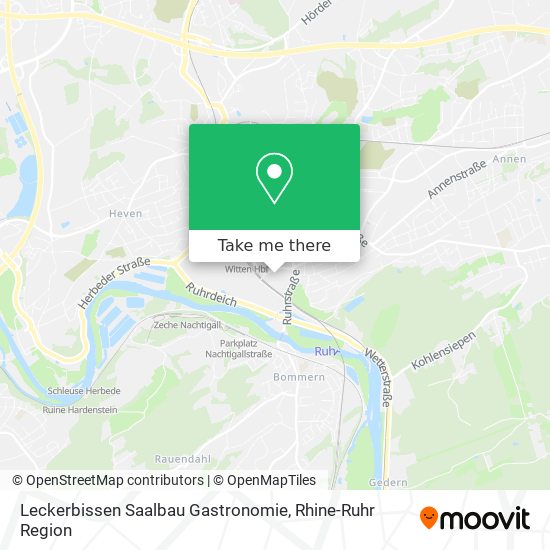 Leckerbissen Saalbau Gastronomie map