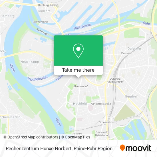 Карта Rechenzentrum Hünxe Norbert