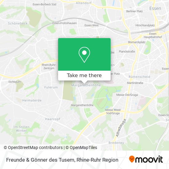 Freunde & Gönner des Tusem map