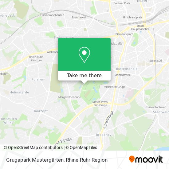 Grugapark Mustergärten map