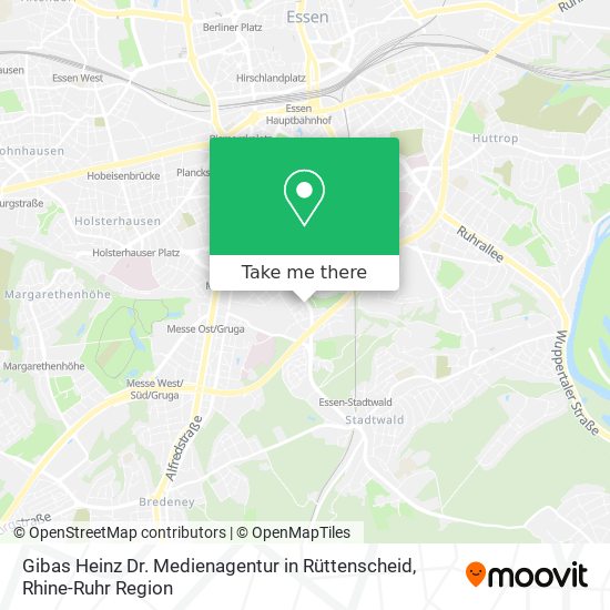 Карта Gibas Heinz Dr. Medienagentur in Rüttenscheid