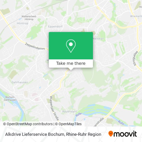 Alkdrive Lieferservice Bochum map