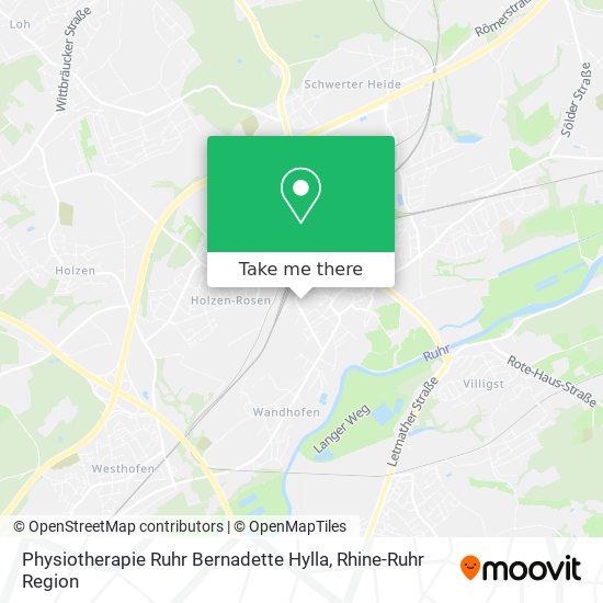 Physiotherapie Ruhr Bernadette Hylla map