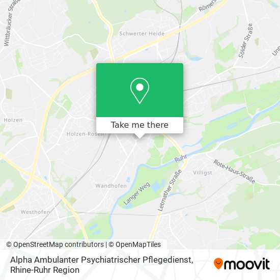 Alpha Ambulanter Psychiatrischer Pflegedienst map