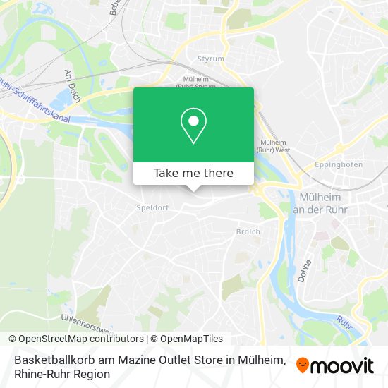 Basketballkorb am Mazine Outlet Store in Mülheim map