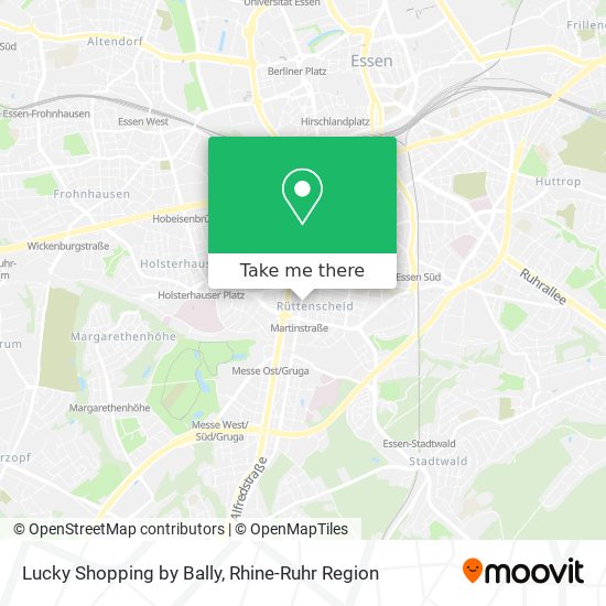 Lucky Shopping by Bally map