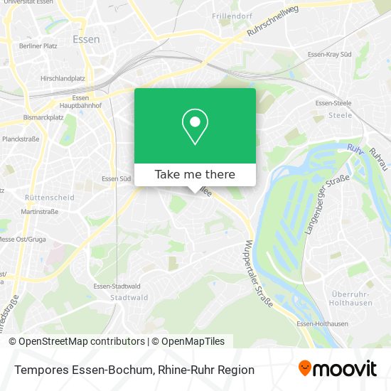 Tempores Essen-Bochum map