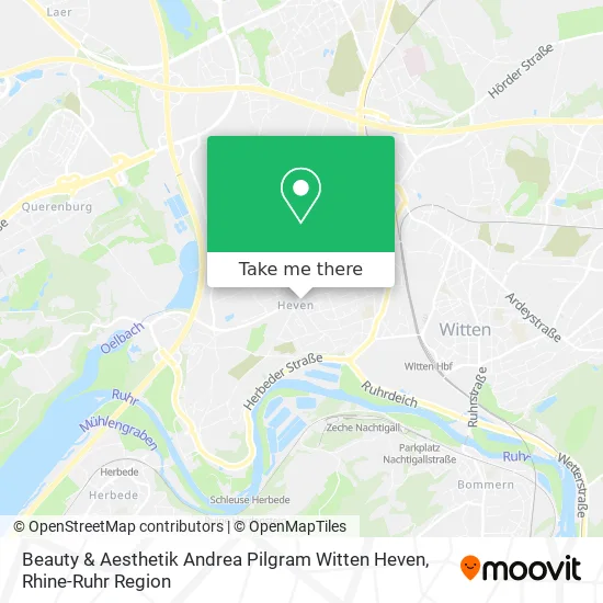 Карта Beauty & Aesthetik Andrea Pilgram Witten Heven